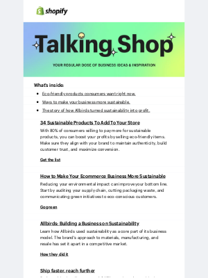 Shopify - 🌱 Sustainability sells