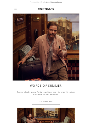 Montblanc - Write your summer story