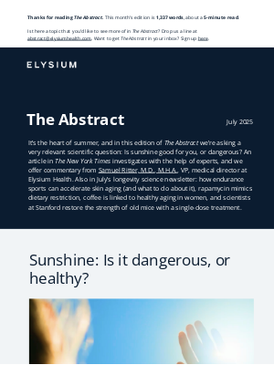 Elysium Health - A single molecule reversed aging in old mice