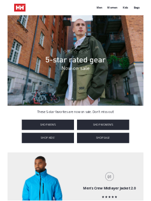 Helly Hansen - 5-star gear on sale