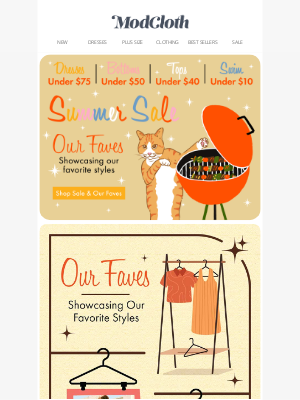 ModCloth - 🌞 Summer’s my fave (🤫 don’t tell Halloween)