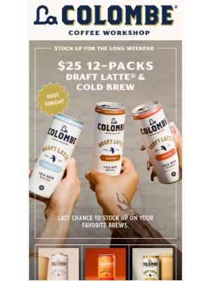 La Colombe Coffee Roasters - Surprise! $25 12-Packs Sale Extended ☀