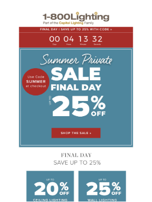 Bellacor - Summer Private Sale →  FINAL HOURS ⏰