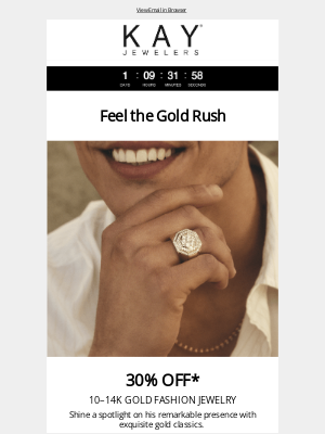 Kay Jewelers - Our golden SALE ends tomorrow