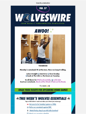 Minnesota Timberwolves - 🐺 That Comeback? Just the Start.