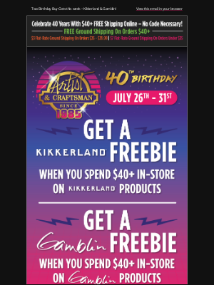 Artist & Craftsman Supply - 🎨 Get A Kikkerland/Gamblin FREEBIE With $40+ In-Store Kikkerland/Gamblin Purchase!
