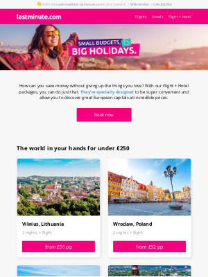 Lastminute (United Kingdom) - Travel more, spend less