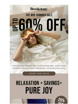 Brookstone - The Mid-Summer Sale Starts NOW!