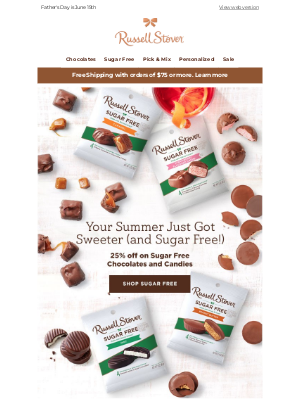 Russell Stover Candies - ☀️ Start Summer Sweetly – 25% Off Sugar Free!