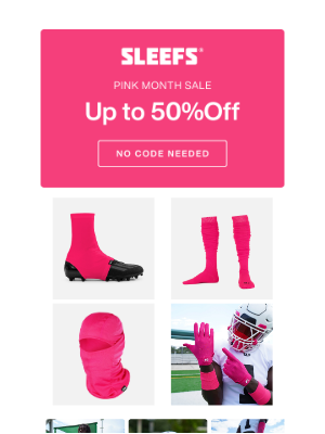 Sleefs - Grab Your Pink Deals: 50% OFF Today 🩷