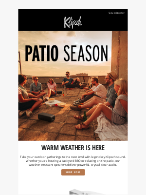 Klipsch - Patio Season Just Got Better – Shop Klipsch Outdoor Sound!