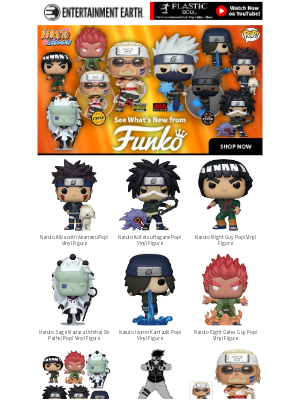 Entertainment Earth - Believe It! New Naruto Funko Pop!s + Exclusive Killer Bee and Young Kakashi Pop!s