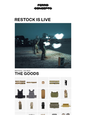 Ferro Concepts - STANDARD ISSUE - RESTOCK LIVE NOW