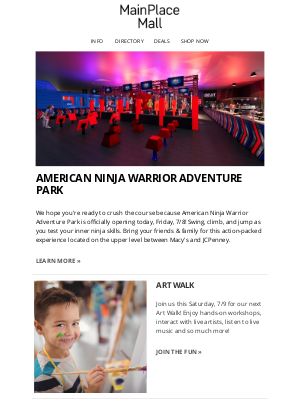 Westfield - Are you ready to ninja?