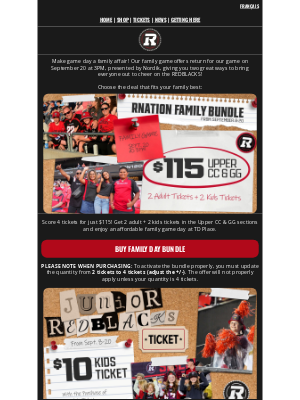 Ottawa 67’s - 🎉 Celebrate Family Game With Our Two Family Specials!