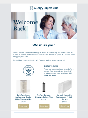 Allergy Buyers Club - We miss you!