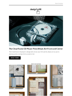 AHAlife - Weekly Digest: The ClearFrame CD Player Puts Album Art Front and Center