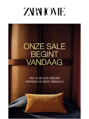 Zara Home (Netherlands) - SALE | Vandaag om 18:00 uur online