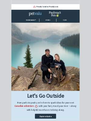 Pet Valu (Canada) - Inspiring ideas to get you outside and enjoying the great Canadian summer with your pet.