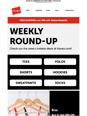 Hanes - 🔥 This Week's Can't-Miss Deals 🔥