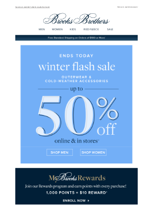 brooks brothers flash sale