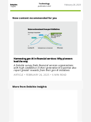 Deloitte - Harnessing gen AI in financial services