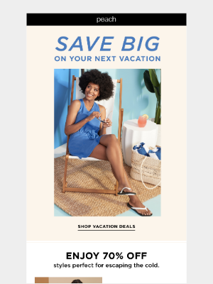 peach - Save BIG On Your Next Vacation 🌴