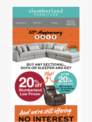 Slumberland Furniture - Get deals upon deals during our special Anniversary Sale!