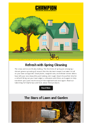 Champion Power Equipment - Refresh with a Spring Reset 🌱
