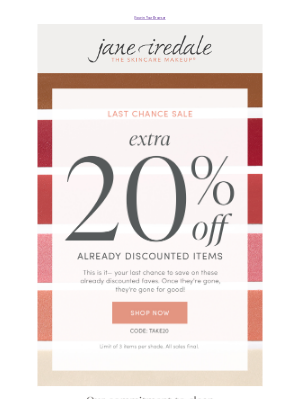 jane iredale - Extra 20% Off Sale? Yes, please!