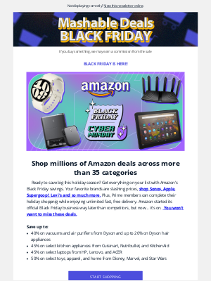 Mashable - Amazon's Black Friday Sale is here!