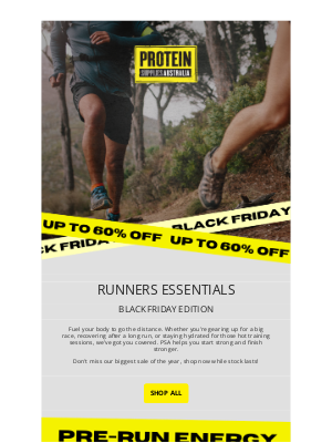 Protein Supplies (Australia) - Black Friday: Runners Edit 🏃