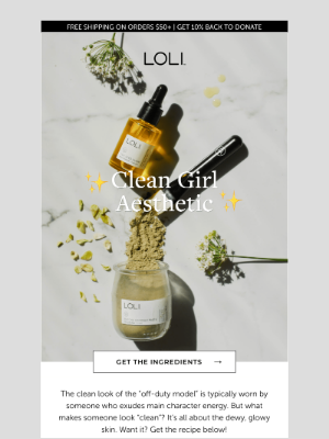 LOLI - The Clean Girl Aesthetic ✨