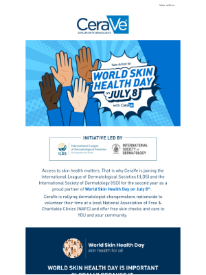 CeraVe - Take Action for World Skin Health Day