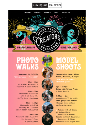 Unique Photo - Creators Challenge Event in Philly is this Saturday!