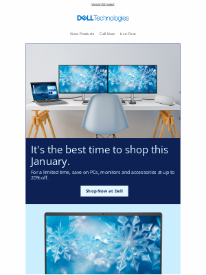 Dell (United Kingdom) - Winter refresh reminder: limited-time savings on top tech. Laptops from £299.