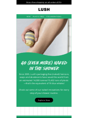 Lush North America - Plastic-free showers 🚿