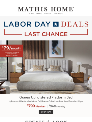 Mathis Brothers Furniture - Labor Day Deals 🚨 Last Hours to Save