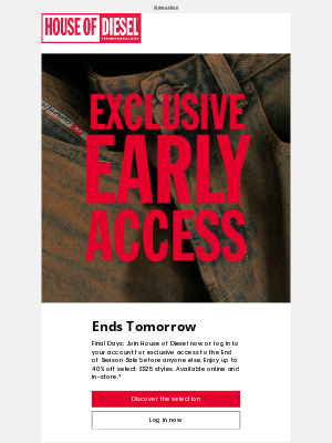 Diesel - Sale Early Access Final Days