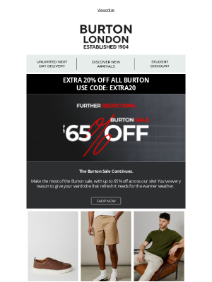 Burton (United Kingdom) - You've Unlocked Further Savings 👀