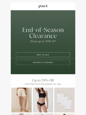 PACT Apparel - Up to 70% Off (And Selling Fast)