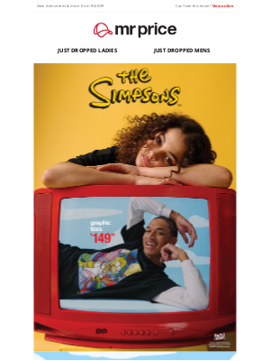 Mr Price (South Africa) - Tune in! The Simpsons is on 📺