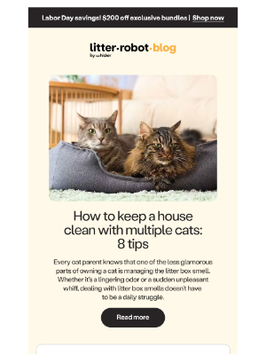 Litter-Robot - How to keep a clean house with multiple cats