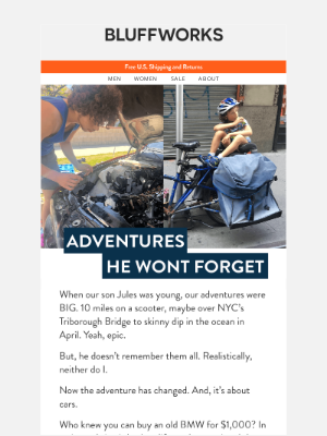 Bluffworks - My latest Dad adventure, plus up to 25% off