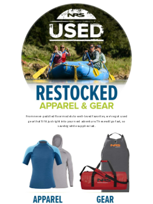 NRS - Restocked: Used GORE-TEX, Gear & Apparel