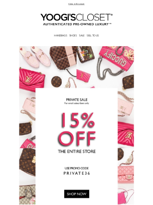 Yoogi's Closet - Private Sale