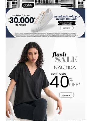 Dafiti (Colombia) - ⚡¡Flash Sale Nautica!
