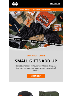 Harley-Davidson - H-D stocking stuffers are here