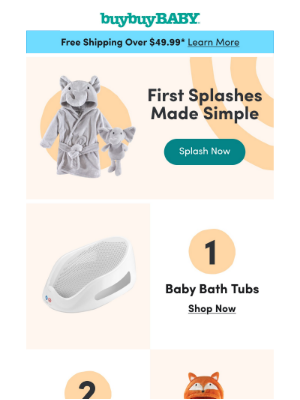 buybuy BABY - Scrub-a-dub-dub with bathtime essentials 🛁