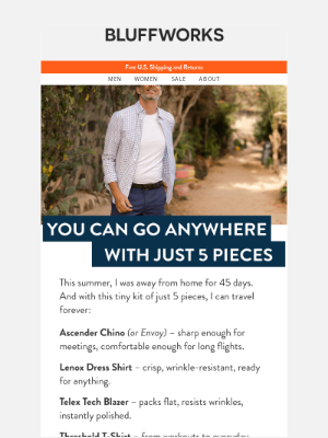 Bluffworks - Your whole travel wardrobe – on sale now